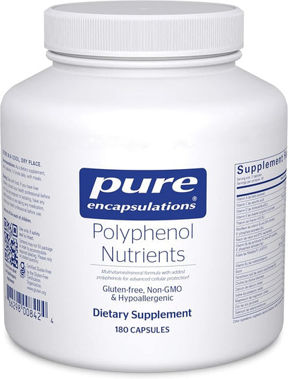 Pure Encapsulations Polyphenol Nutrients | Hypoallergenic Nutrient Dense Multivitamin/Mineral Formula | 180 Capsules