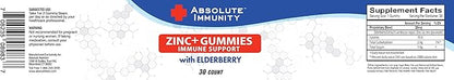 Absolute Immunity-Elderberry Gummy Bears to Maximize Your Potential with ZINC infussed Gummies, Delicious & Potent Combo for Robust Health,The Ultimate Immune Support Gummies for Adults & Kids 30ct.