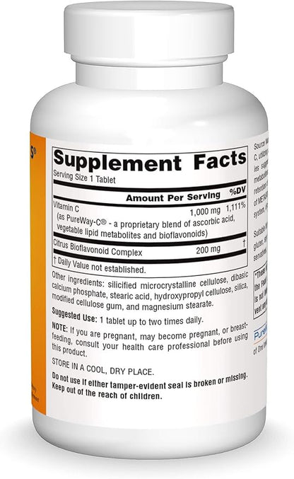 Source Naturals Metabolic C, 1000mg Vitamin C - 100 Tablets