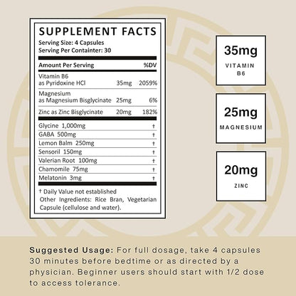Elysium Rest | Supports Mental and Physical Rejuvenation, Calmness, and Tranquility | 30 Servings - 120 Capsules