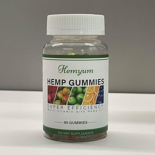 Omega Gummies 6 Packs - High Potency Pure Organic Hemp Supplement - with Natural Hemp Oil Extract Gummy Edibles Vegan, Non-GMO