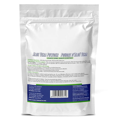 Aloe Vera Powder Organic Use for Skin & Hair Care - 230 grams(8.01 Oz)