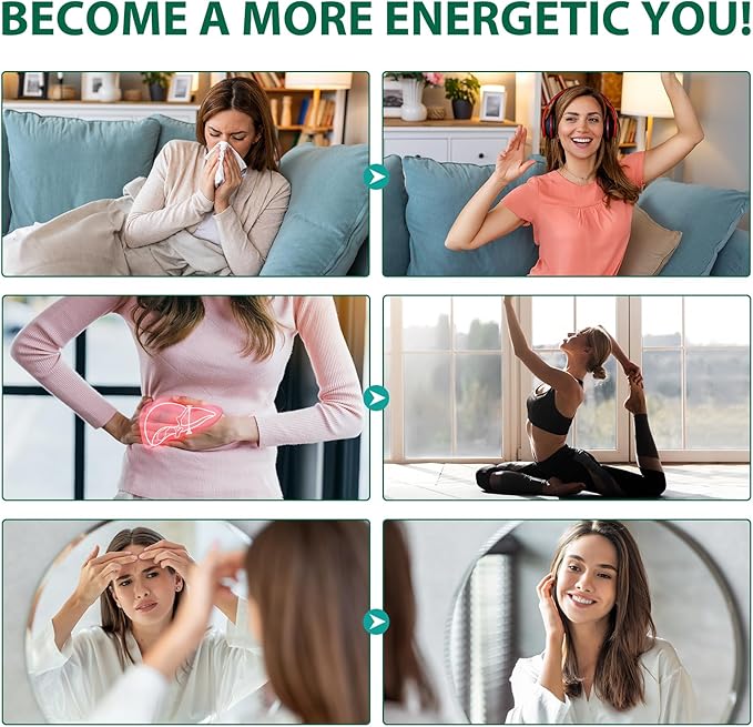 Liver Support Supplement, Liver Health, Liver Cleanse, Liver Support, Herbal Liver Support Supplement for Eliminates Waste and Cleansing, Vegan, Non-GMO, 60 Capsules