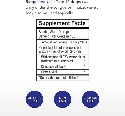 Physician's Strength Ultracidal - 30 mL - Wild-Source, High-Carvacrol Oregano Oil - Provides Healthy Immune Support - 86 Servings