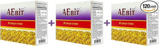 (A 100,000 IU and E Vitamins Complex 60 softgels (3)
