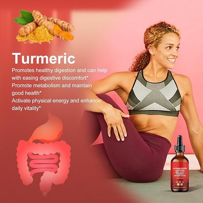 Cayenne Pepper Drops, 60ml Clean Cayenne Pepper Hawthorn Beet Root Drops ，2 Bottles -（60-Day Supply）