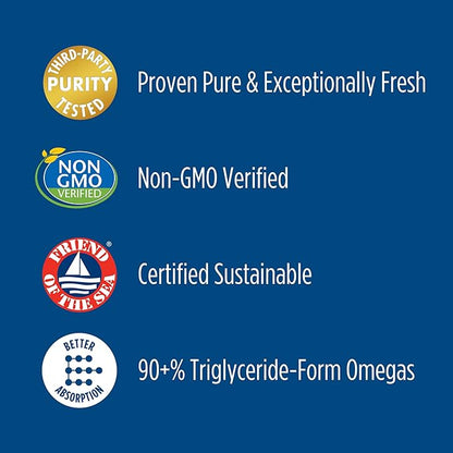 Nordic Naturals ProOmega 2000-D - Fish Oil, 1125 mg EPA, 875 mg DHA, 1000 IU Vitamin D3, Cardiovascular, Neurological, Eye, and Immune Health, Lemon Flavor, 60 Soft Gels