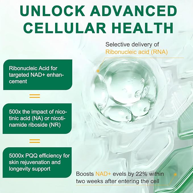 NAD Supplement 120 Capsules, Liposomal Nicotinamide Riboside, Resveratrol, Quercetin, NAD Nicotinamide Riboside Resveratrol 910mg for Women & Men, NAD Supplement for Anti Aging and Cell Regeneration