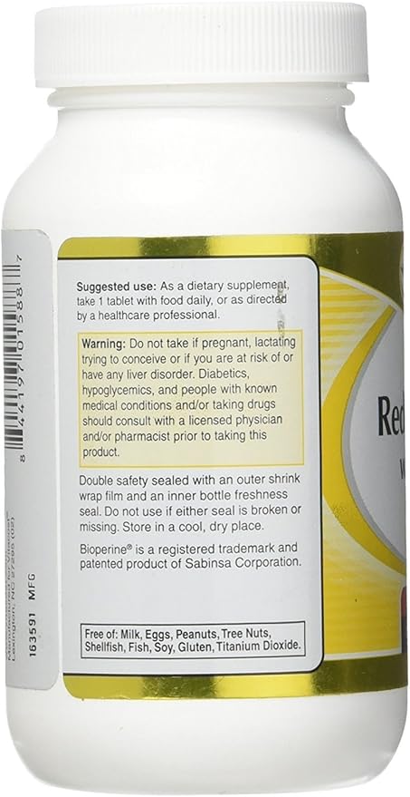 Vitacost Red Yeast Rice 1200 mg with CoQ10 - Extended Release - 60 Tablets