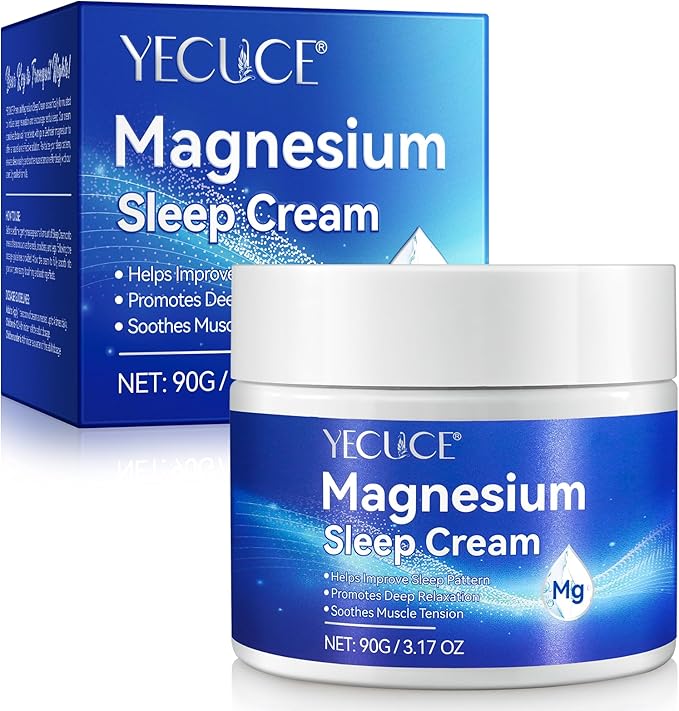 Magnesium Cream, Topical Magnesium Oil Cream with Pure Zechstein Magnesium, Magnesium Oil for Feet, Legs, Arms and Chest, Topical Magnesium Chloride, Easy to Use, Easy to Absortion