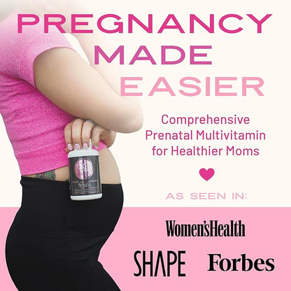 VITA-PCOS Prenatal Vitamins for Women - Prenatal Multivitamins with Folic Acid, Iron, Choline & More - Multivitamin for Women and Preconception - 90 Count Capsules (Pack of 1)