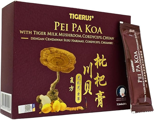 Pei Pa Koa 7.5Ml X 24 Sachets with Tiger Milk Mushroom & CORDYCEPS