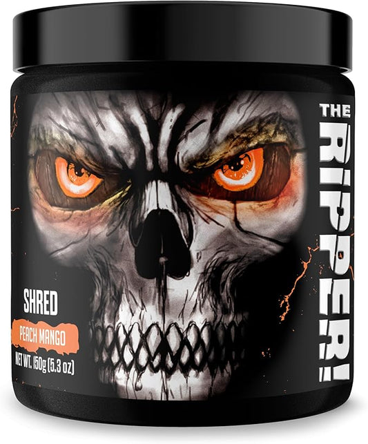 JNX SPORTS The Ripper! Shredding Thermogenic Fat Burner - Peach Mango 30 Servings | Advanced Fast Acting Stim Thermogenesis, Appetite Suppressant for Men & Women