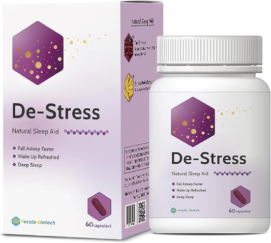 Natural Sleep & Mood Support for Adults | Melatonin-Free Calming Aid with Postbiotics, Tart Cherry & Collagen | Gut & Skin Health Supplement | 60 Capsules