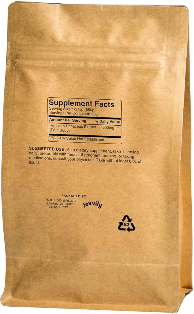 Lion's Mane - 8 oz - Hericium Erinaceus Extract - Herbal Supplement - Always Pure