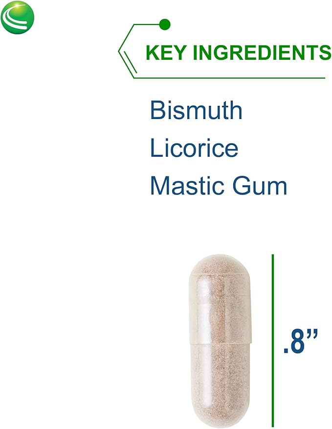 Nutra Biogenesis Gastric Support Complex - DGL Licorice Supplement, Deglycyrrhizinated Licorice Root Extract for Maximum Absorption, Digestion Support with Mastic Gum, Aloe & Bismuth - 60 Capsules