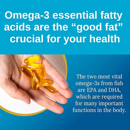 Xtendlife Omega 3 DHA Fish Oil - 1100mg with 700mg DHA and 300mg EPA - Omega 3 6 9 Supplement for Heart and Brain - 1 Month Supply (60 Count)