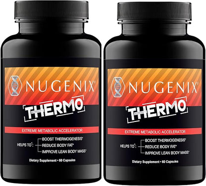 Nugenix Thermo - Thermogenic Fat Burner Supplement Pills for Men, Extreme Metabolic Accelerator, 120 Count