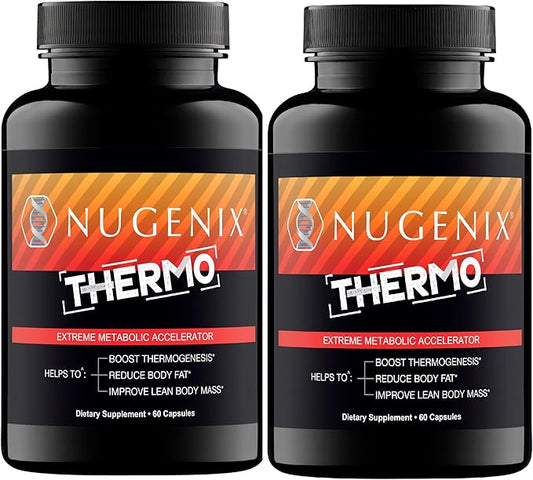 Nugenix Thermo - Thermogenic Fat Burner Supplement Pills for Men, Extreme Metabolic Accelerator, 120 Count