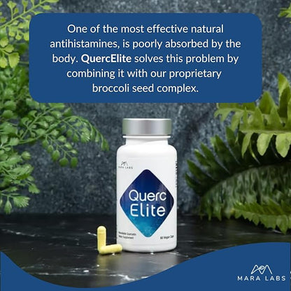 Mara Labs QuercElite Bioavailable Quercetin | 250 mg Quercetin and 250 mg Broccoli Seed Complex | 60 Vegan Capsules