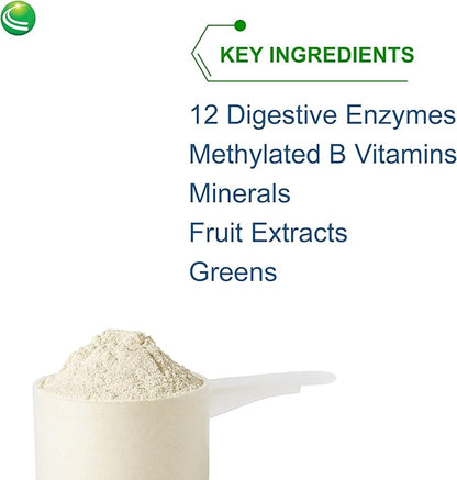 Nutra BioGenesis Premiere Greens Multi - Superfood Protein, Fiber, Antioxidant, and Essential Nutrient Powder Supplement - 322 g
