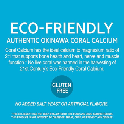 21st Century Coral Calcium Capsules, 1000 mg, 120 Count (22777)