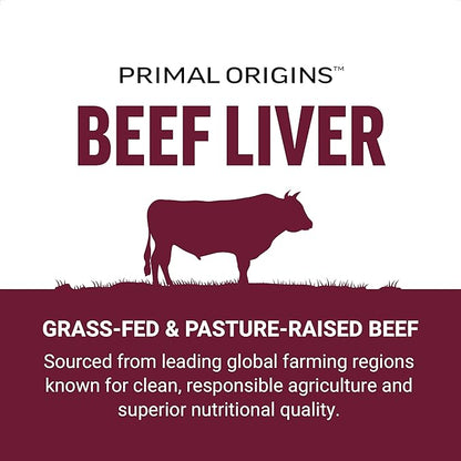 FORCE FACTOR Primal Origins Beef Liver Capsules, Grass Fed Beef Organ Supplement, Pasture-Raised, Hormone & Antibiotic Free, Non-GMO, 120 Capsules