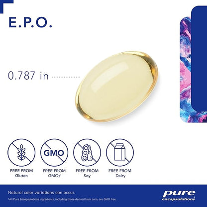 Pure Encapsulations E.P.O. (Evening Primrose Oil) | Hypoallergenic Dietary Supplement Containing 9% GLA | 250 Softgel Capsules