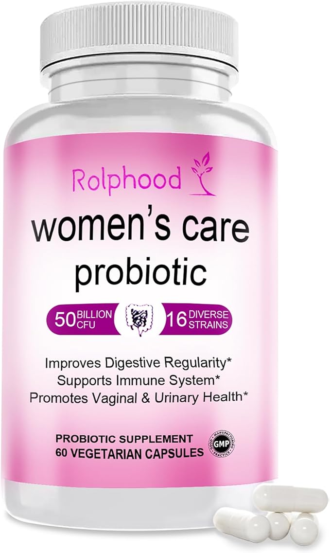 Vaginal Probiotic for Women's pH Balance Health,with Prebiotics &Lactobacillus Probiotic Blend,Boost Immune,Digestive,Gut,Promote Healthy Vaginal Odor & Vaginal Flora,60 Capsules[1-Month Supply]