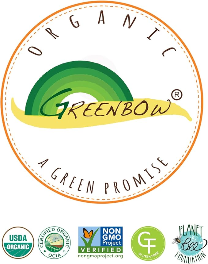 Greenbow Royal Jelly Powder– 100% USDA Certified Organic Royal Jelly, Non-GMO, Gluten Free Royal Jelly, Freeze Dried – One of The Most Nutrition Packed –No Additives/Flavors (17g)