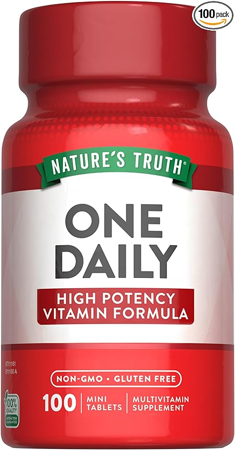 Nature's Truth One Daily Multivitamin | 100 Mini Tablets | for Men and Women | Non-GMO & Gluten Free Supplement