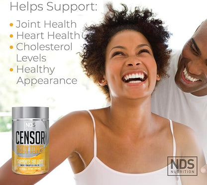Censor NDS Nutrition Fat Loss and Body Toner with CLA, Fish Oil, Safflower and Omega 3-6-9 Blend - Dietary Supplement for Improved Energy and Health (90 Softgels)