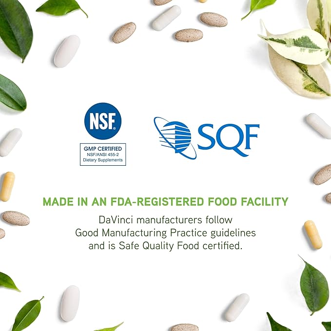 DAVINCI Labs Spectra Senior - Dietary Supplement for Cardiovascular, Ocular and Antioxidant Support - with Vitamins, Minerals, Coenzyme Q10, Ginkgo Biloba, Bilberry Extract and More - 180 Capsules