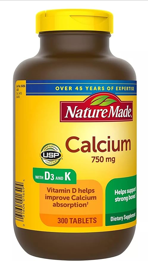Nature Made Calcium 300 Tablets 750 MG with D3&K