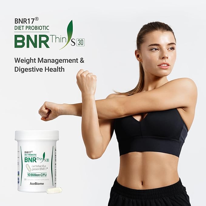 BNRThin S30, Lactobacillus Gasseri BNR17, 10 Billion CFU Guaranteed, 30Capsules
