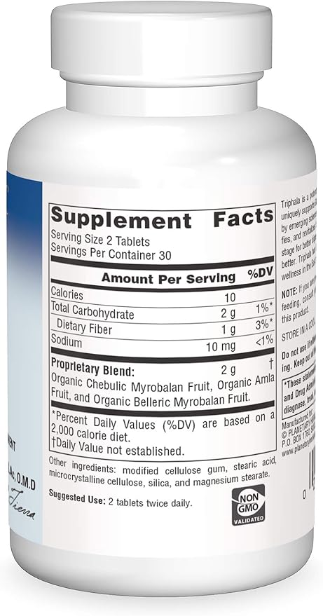 Planetary Herbals Triphala Gold 1000mg - 60 Tablets