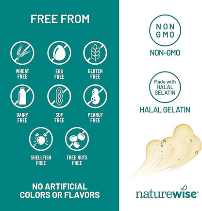 NatureWise Ultra Omega 3 Fish Oil 2200 mg - Triglyceride Form - Lemon Flavor - Wild-Caught Fish Oil + EPA & DHA - Supports Brain & Heart Health - Burpless, Non-GMO - 120 Softgels[2-Month Supply]