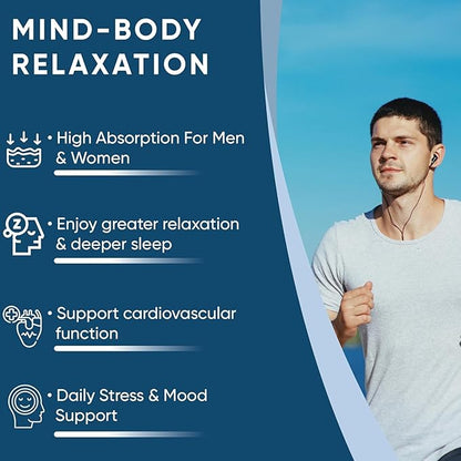 Magnesium Glycinate 400mg, 180 Tablets (Pack of 5) High Absorption, Non-GMO Magnesium for Muscle, Heart, Nerve & Bone Support | Promotes Cardiovascular Health, Made in USA (90 Servings per Bottle)