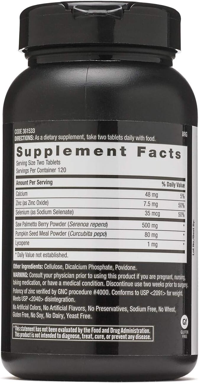 GNC Men's Saw Palmetto Formula | Supports Normal Prostate Function | 240 Tablets