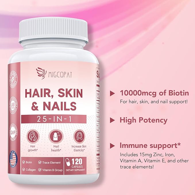 Probiotics for Women & Hair, Skin & Nails Supplement Bundle, Vaginal & Urinary Health, Feminine Health, Supports Hair Growth, Skin Health, Nail Strength