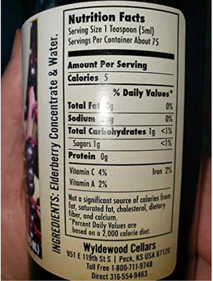 Elderberry Juice Concentrate 12.5 fl. oz. (Pack of 2)