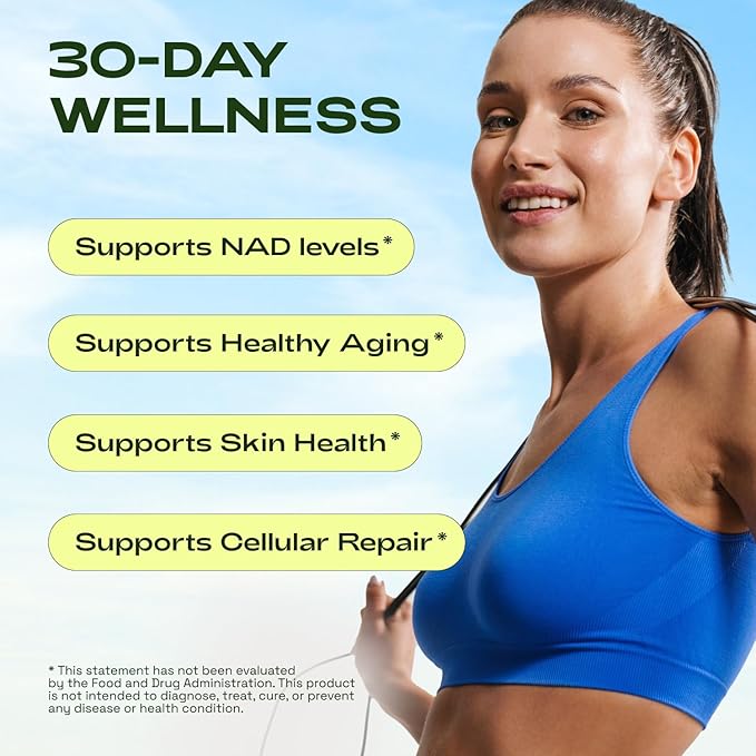 NMNH Supplement Alternative - Liposomal NAD CORE LipoNAD 250mg - 60-Day Supply - Pack of 2 - High Purity NAD Supplement for Anti-Aging, Energy, Focus - 60 Capsules