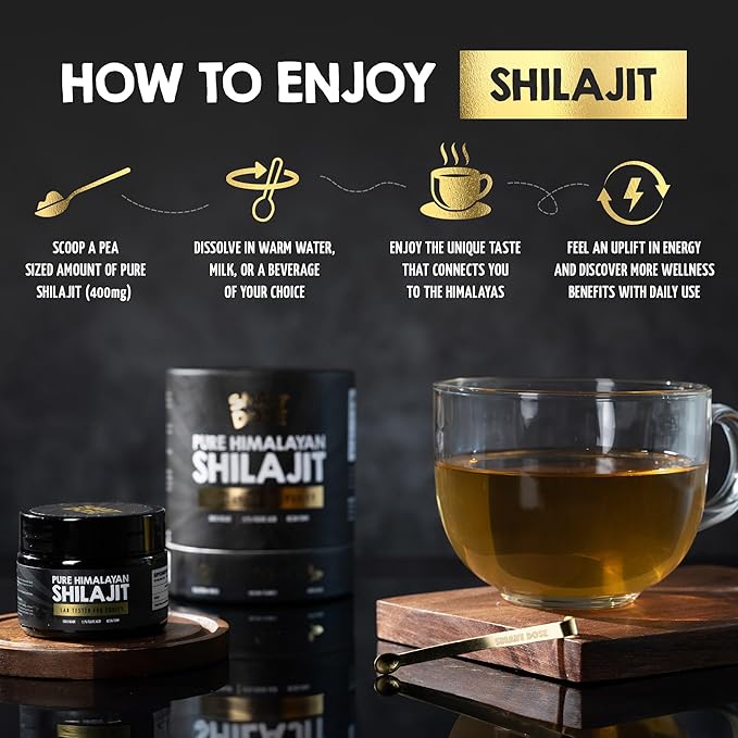 Pure Himalayan Shilajit Resin - Over 85% Fulvic Acid & Large Jar w/ 125 Servings - Probably The Purest Shilajit on The Market - US Lab Tested (Medium Jar, Himalayan Shilajit (Medium))