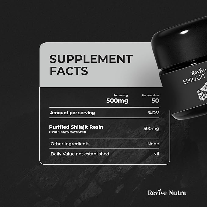 Shilajit for Men and Women - High Potency Himalayan Shilajit Resin, 90 Days Sundried in a vaccum, 85+ Trace Minerals & Fulvic Acid, Lab Tested - Proven for Energy Boost | Immune Support, 30g