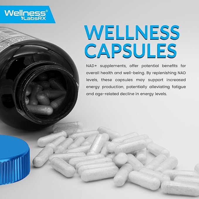 NAD Supplement, 1500mg - Liposomal NAD+ Supplement with Resveratrol, NAD Plus Boosting - Support Cellular Health, Stamina & Healthy Aging - Ultra Strength Capsules, USA Made - 3 Pack