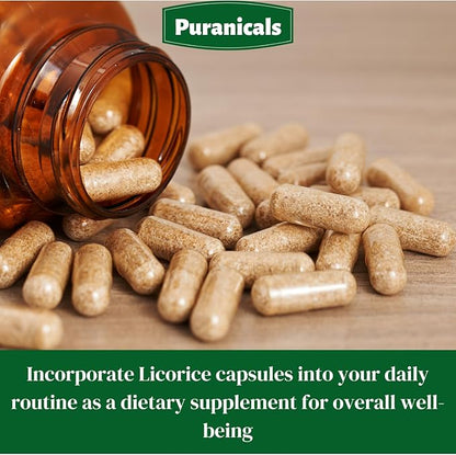 Licorice Premium 320 Capsules Non GMO and Gluten Free | Herbal Supplement | 700 mg Per Serving | Made with 100% Pure Licorice Root