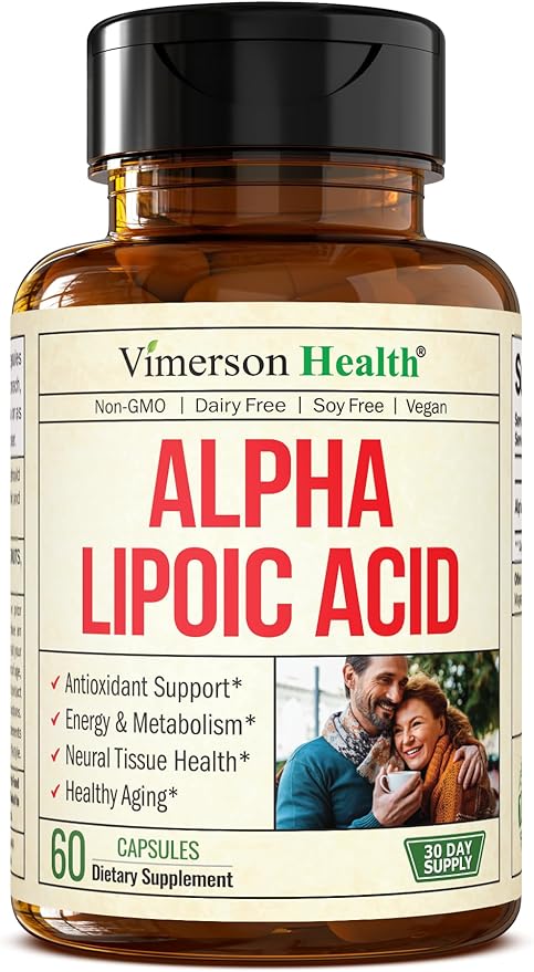 Alpha Lipoic Acid - ALA Nerve Support Supplement 650mg for Inflammation, Energy, Metabolism, Antioxidant & Aging Support. High Potency Alpha-Lipoic Acid - Vegan, Non-GMO. Made in the USA. 60 Capsules