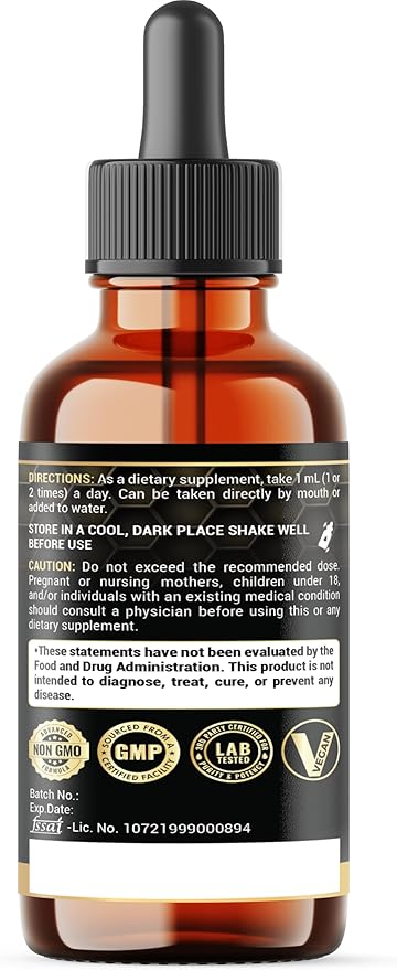 8in1 Oil of Oregano Drops with Black Seed Oil Liquid | Contains Carvacrol | Garlic, Elderberry, Olive Leaf, Quercetin, Bromelain - 2 Fl Oz