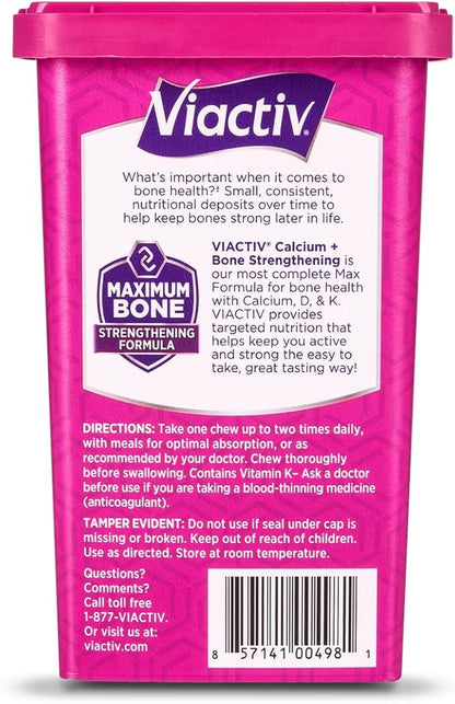 Viactiv, Calcium Plus D, Soft Chews, Caramel - 100 soft chews, Pack of 6