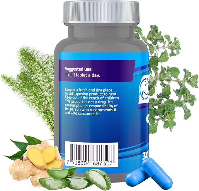 Bypass BPRI Blue - Next Step in The BPRI Series - 30 Caps - Featuring Aloe Vera, Ginger, Sarsaparilla Root, Green Tea, Dandelion, Horsetail, and More - 500mg per Capsule.